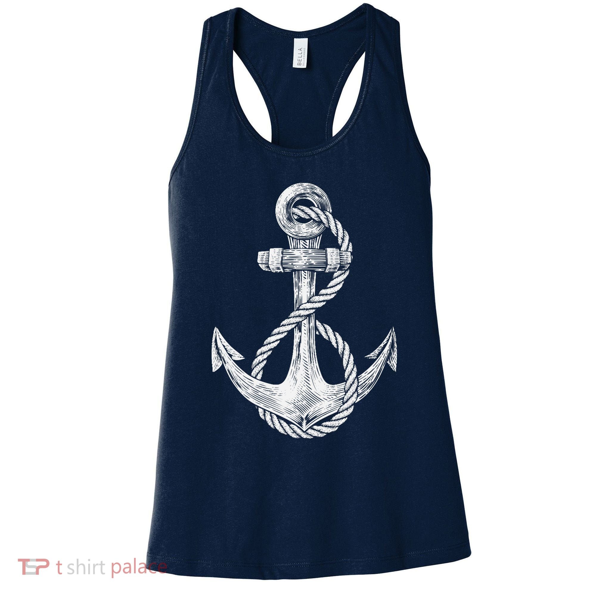 Anchor Rope Nautical Sailing Sail Sea Women's Tank Top