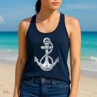 Anchor Rope Nautical Sailing Sail Sea Women's Tank Top thumb 2