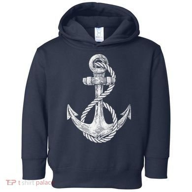 Anchor Rope Nautical Sailing Sail Sea Toddler Hoodie
