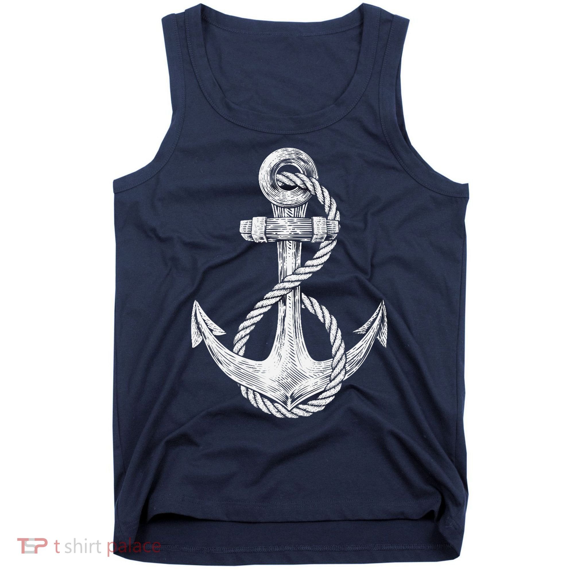 Anchor Rope Nautical Sailing Sail Sea Tank Top