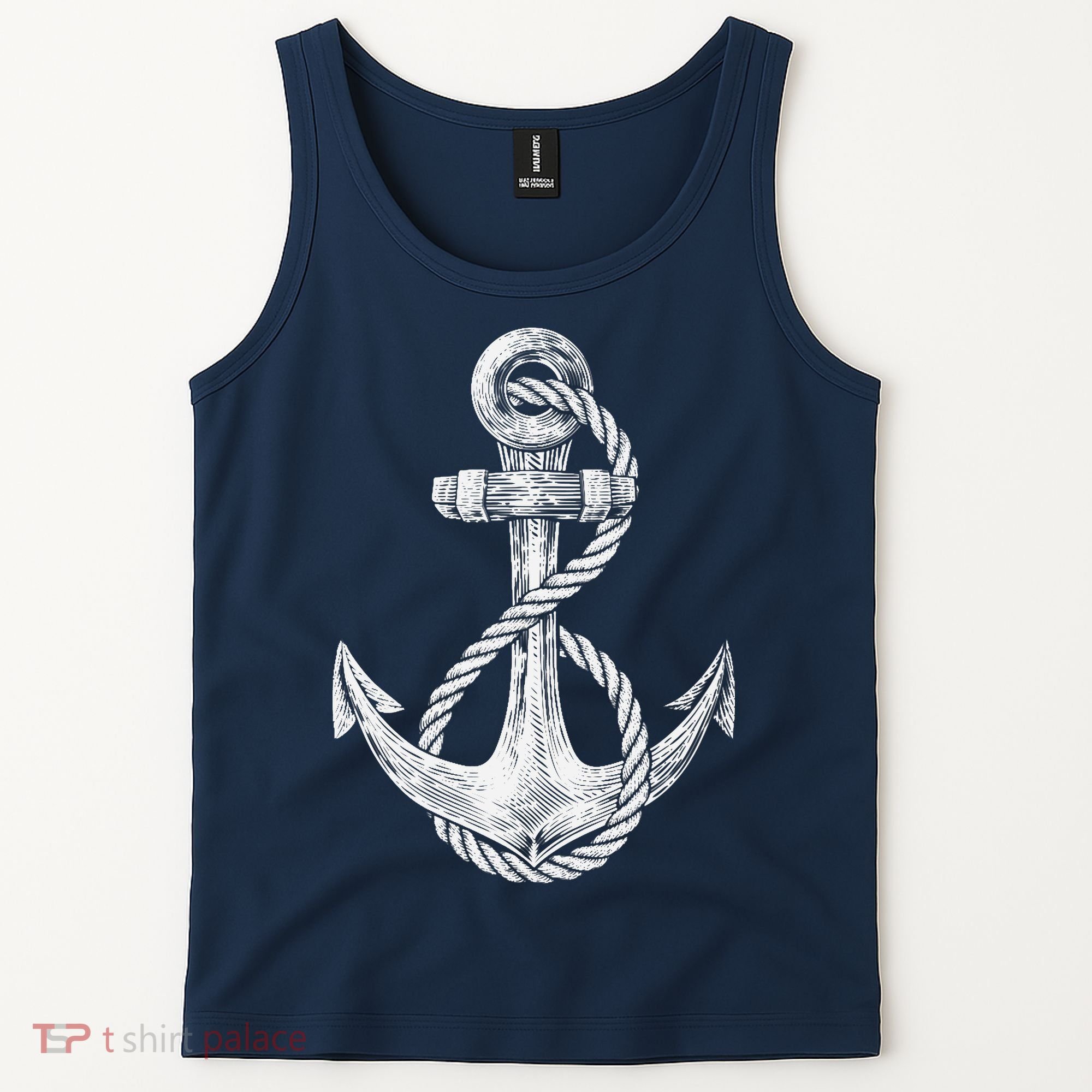Anchor Rope Nautical Sailing Sail Sea Tank Top