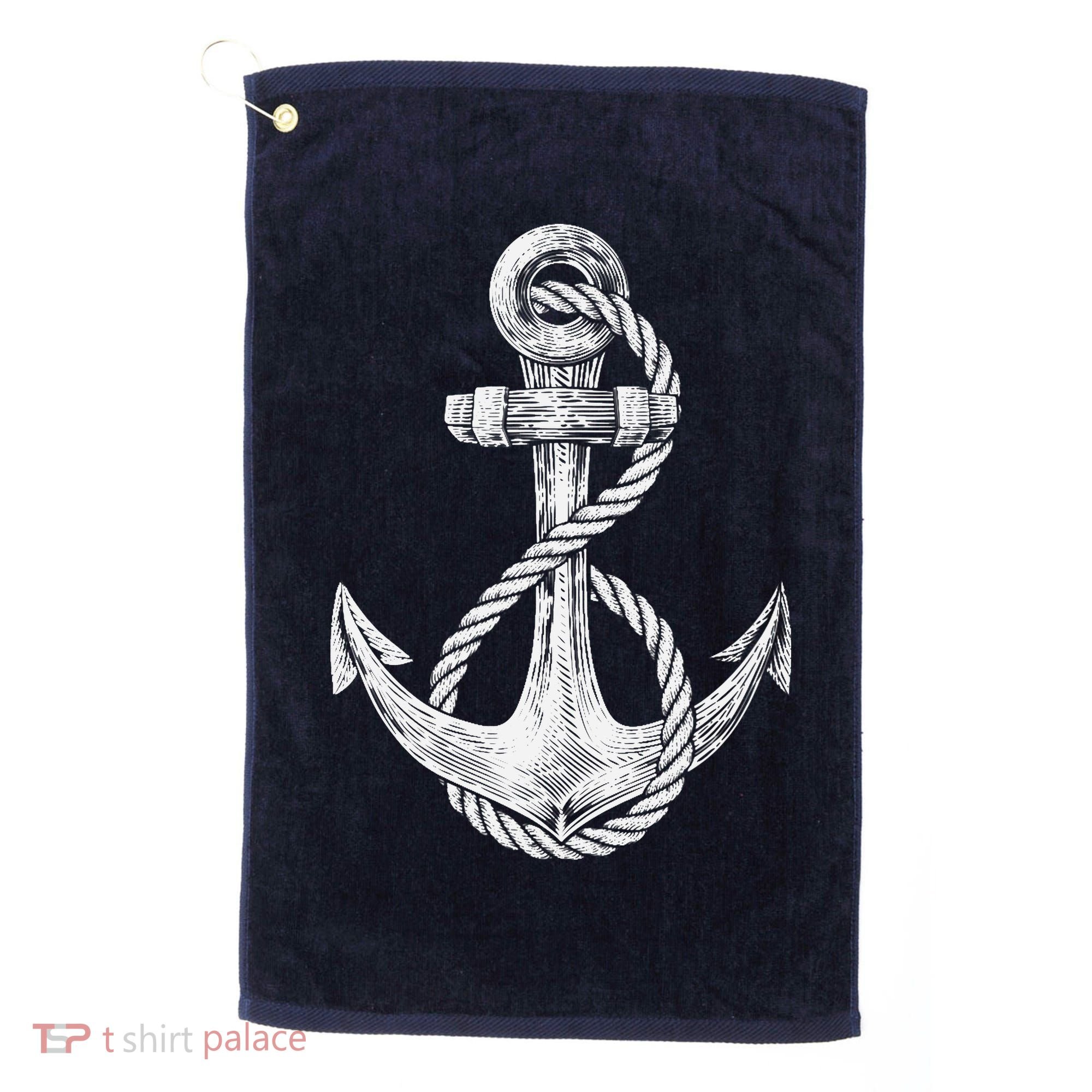 Anchor Rope Nautical Sailing Sail Sea Golf Towel