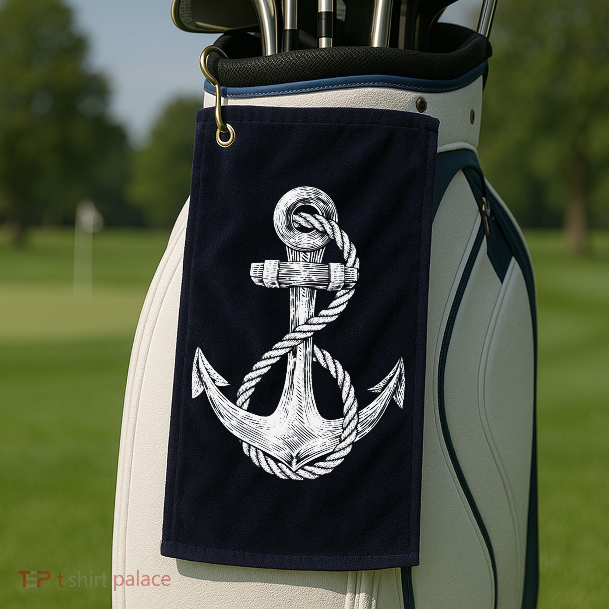 Anchor Rope Nautical Sailing Sail Sea Golf Towel