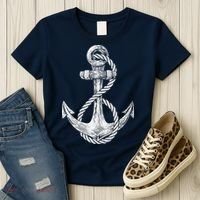 Anchor Rope Nautical Sailing Sail Sea Women's T-Shirt thumb 3