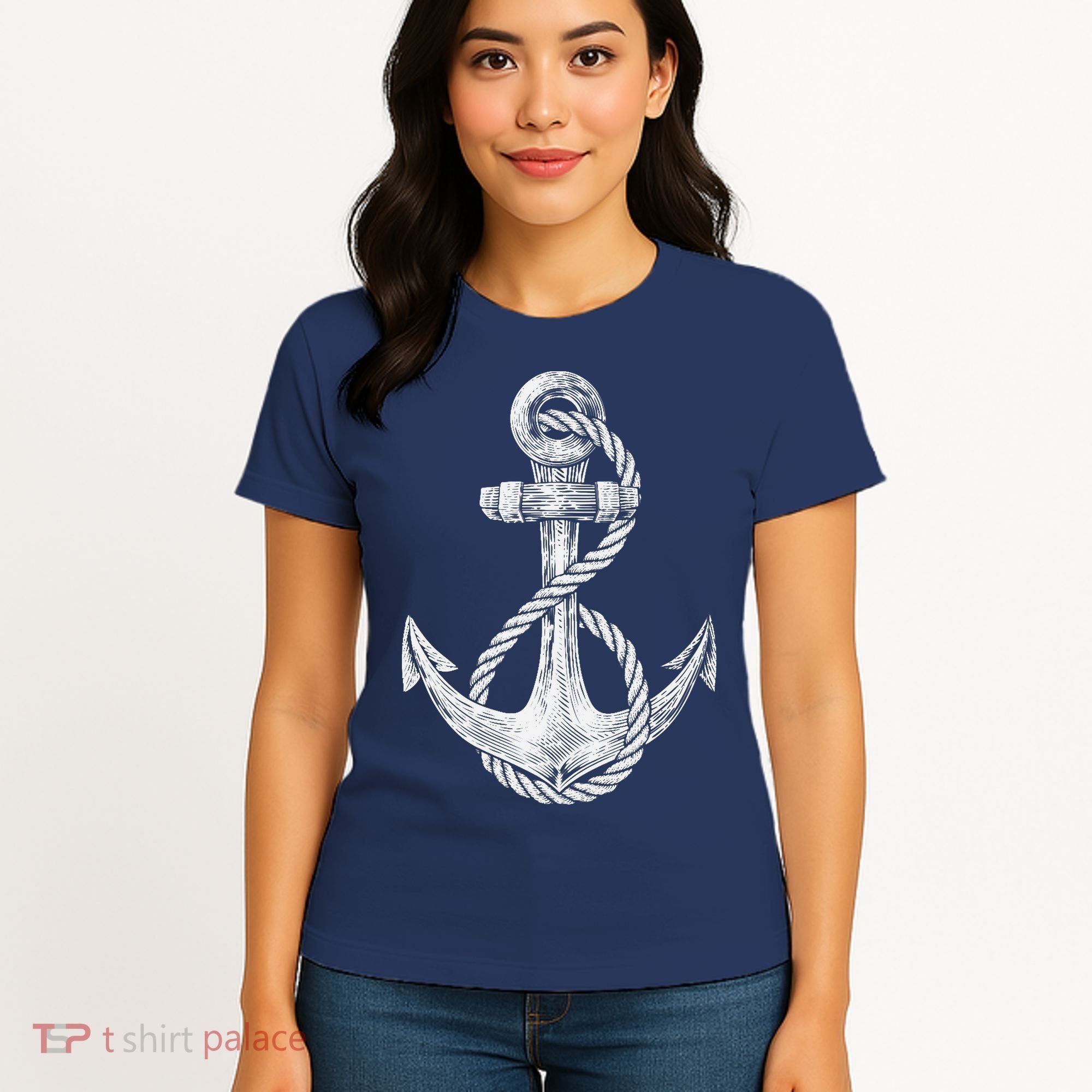 Anchor Rope Nautical Sailing Sail Sea Women's T-Shirt