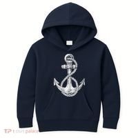 Anchor Rope Nautical Sailing Sail Sea Kids Hoodie thumb 0