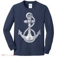 Anchor Rope Nautical Sailing Sail Sea Kids Long Sleeve Shirt thumb 0