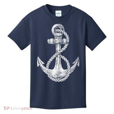 Anchor Rope Nautical Sailing Sail Sea Kids T-Shirt
