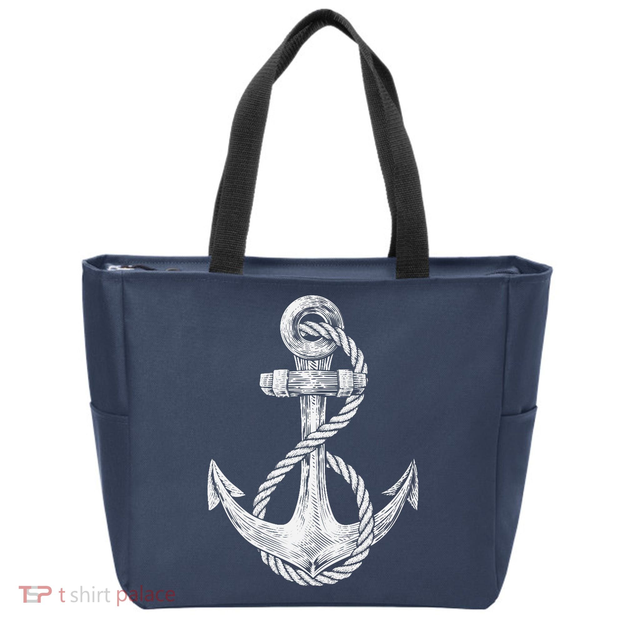 Anchor Rope Nautical Sailing Sail Sea Tote Bag