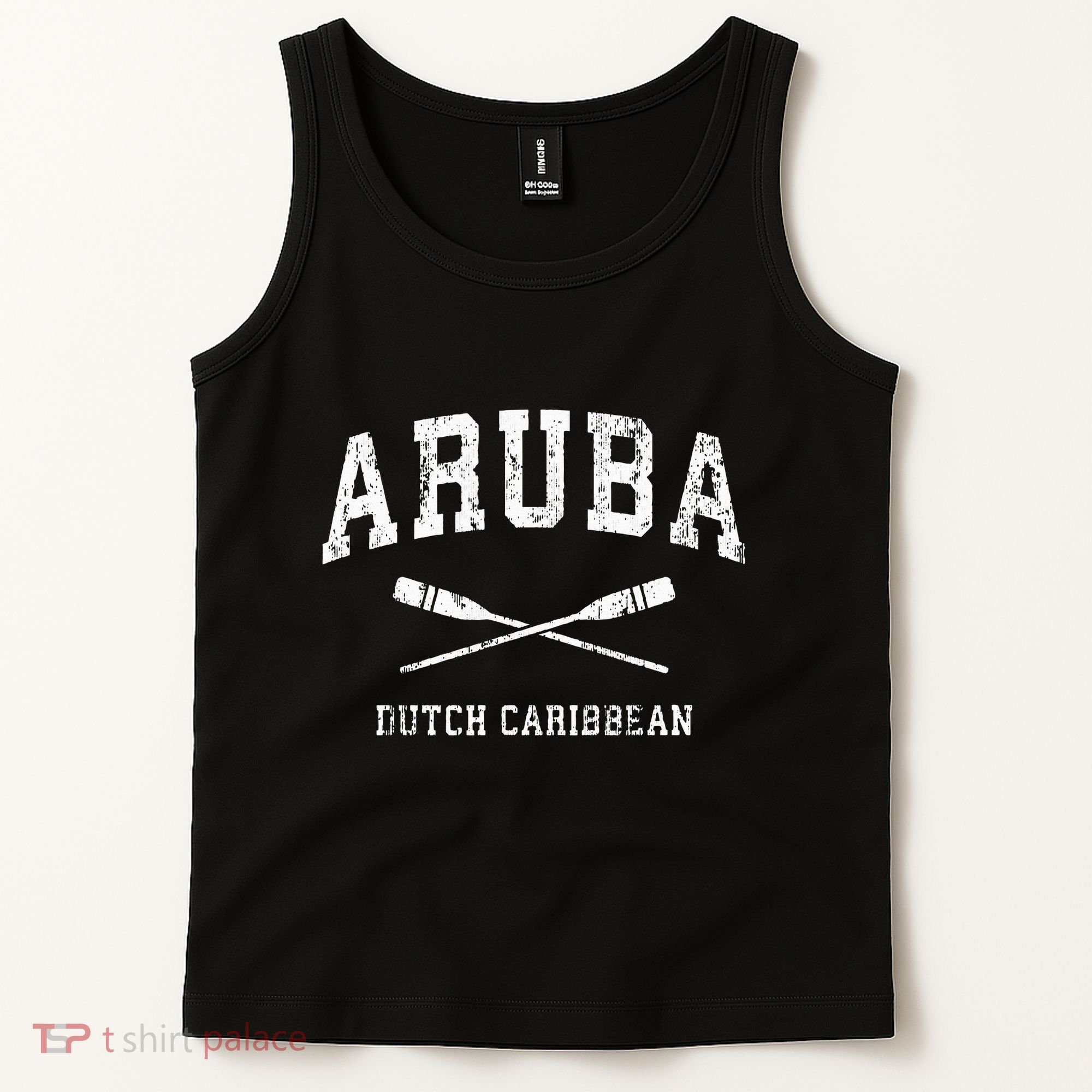 Aruba retro Nautical Paddles Sports Oars Tank Top