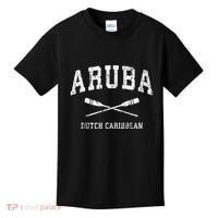 Aruba retro Nautical Paddles Sports Oars Kids T-Shirt thumb 0