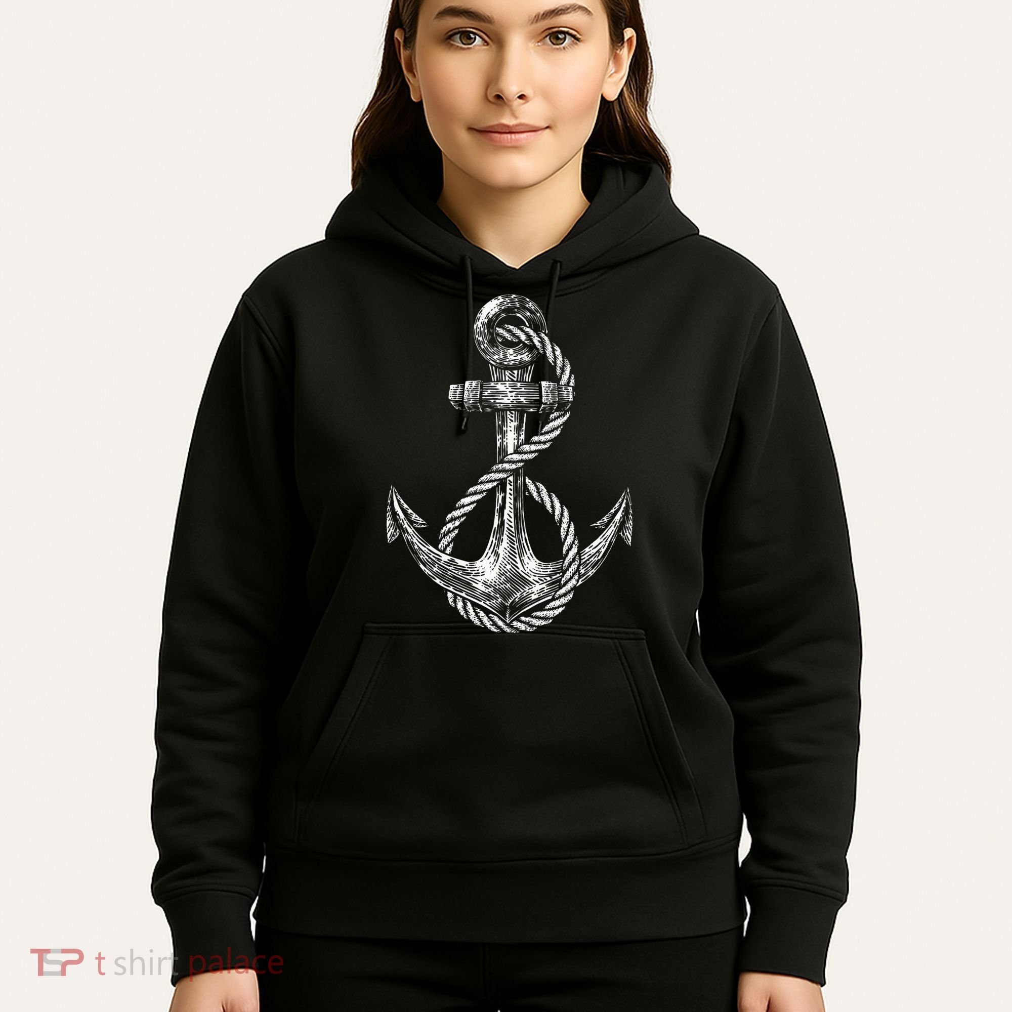 Anchor Rope Nautical Sailing Sail Sea Hoodie