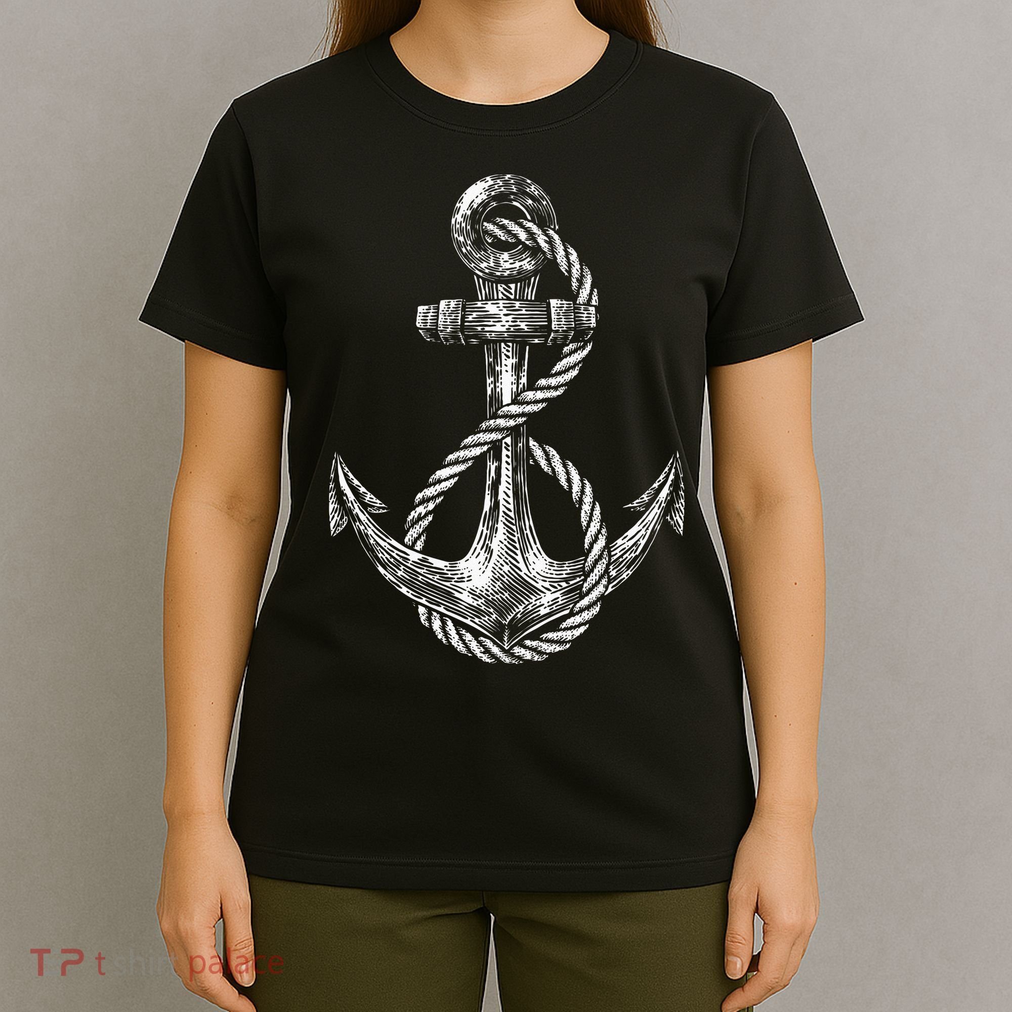 Anchor Rope Nautical Sailing Sail Sea T-Shirt