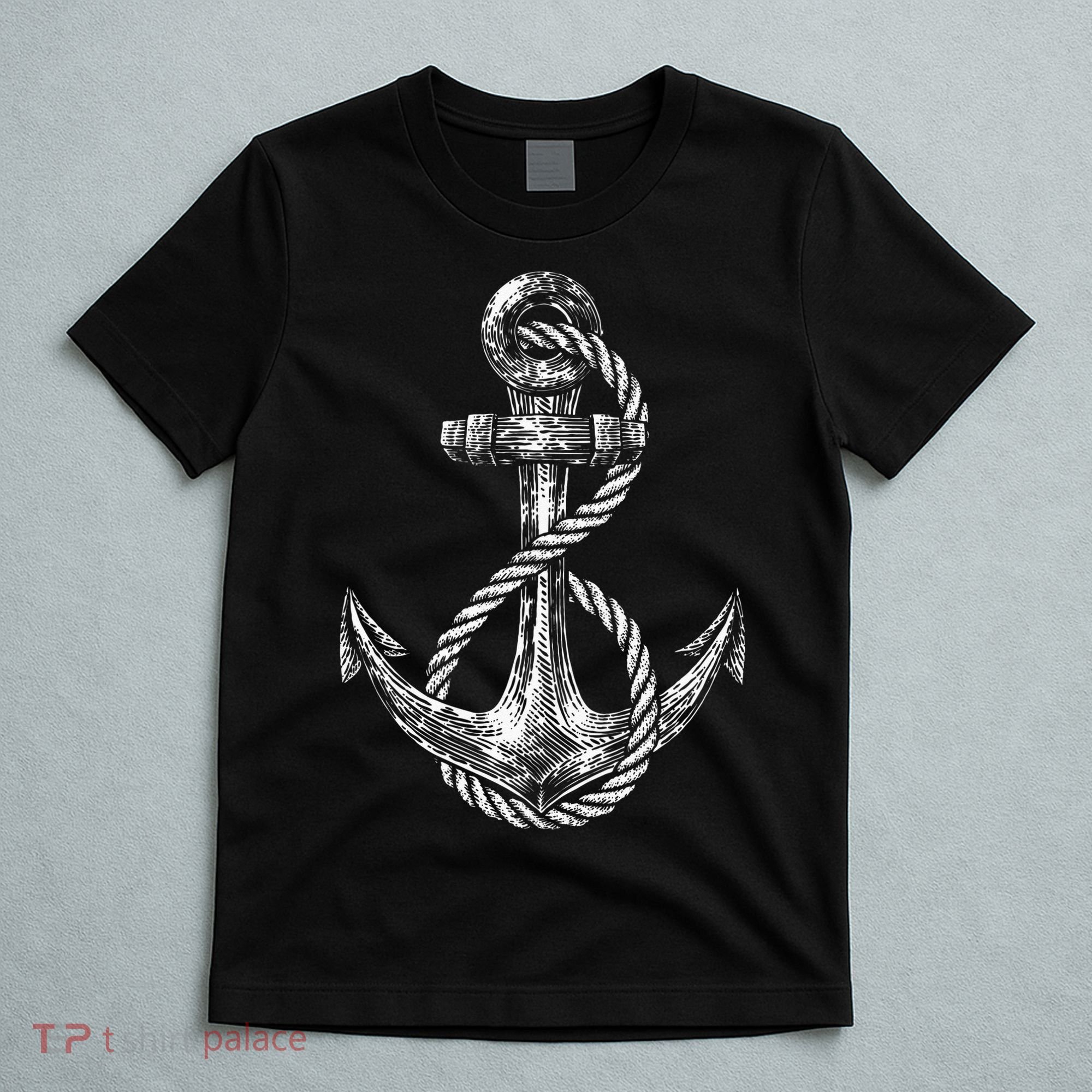 Anchor Rope Nautical Sailing Sail Sea T-Shirt