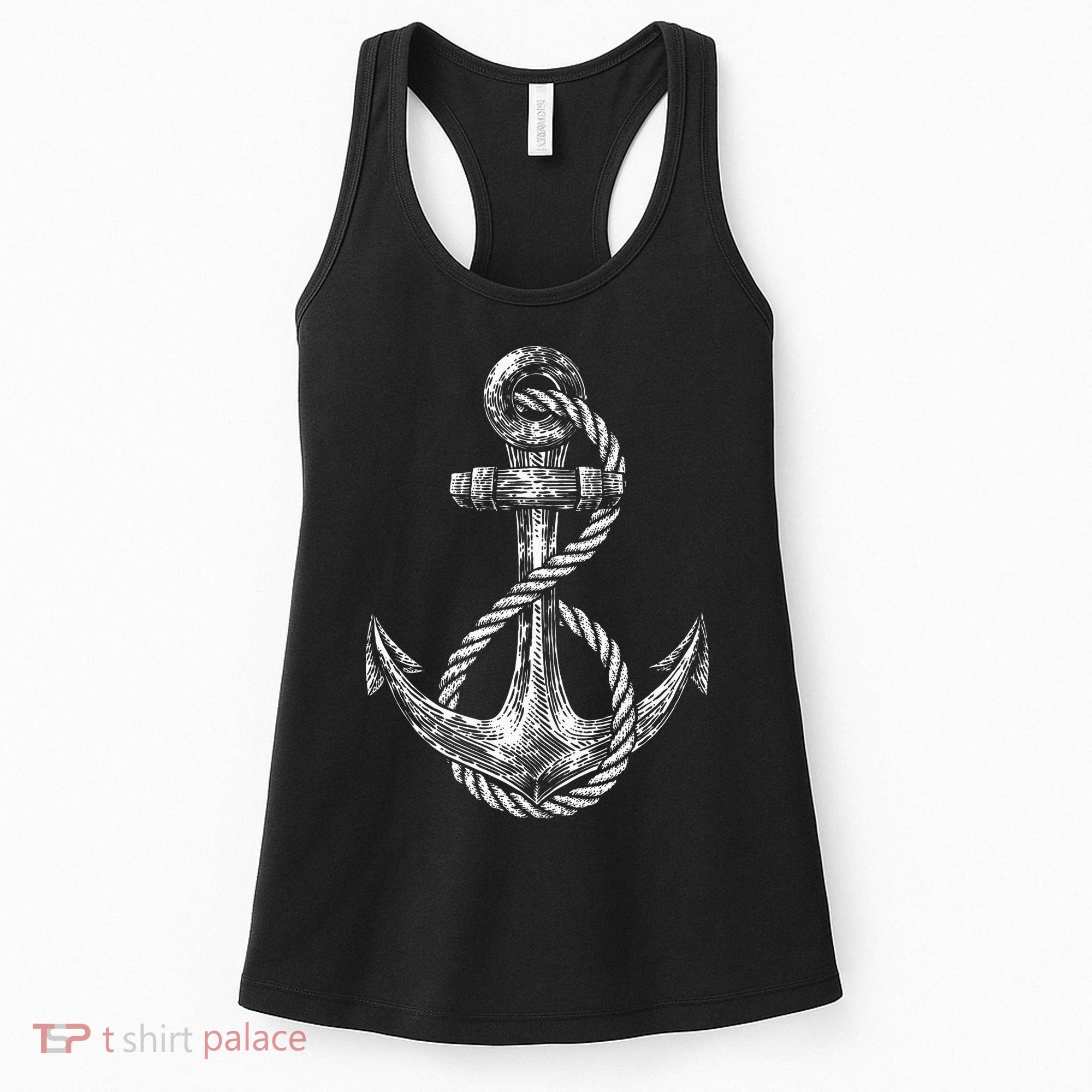 Anchor Rope Nautical Sailing Sail Sea Women's Tank Top