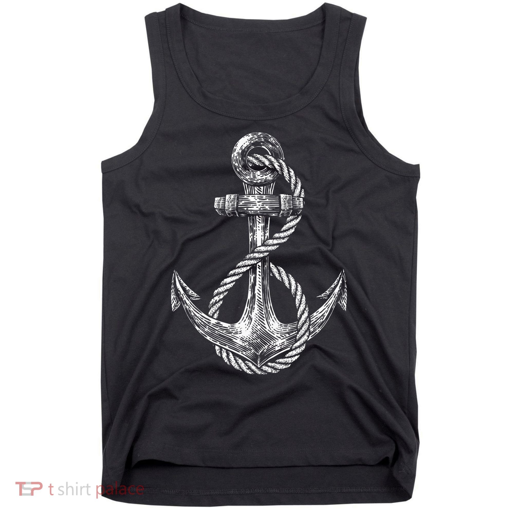 Anchor Rope Nautical Sailing Sail Sea Tank Top