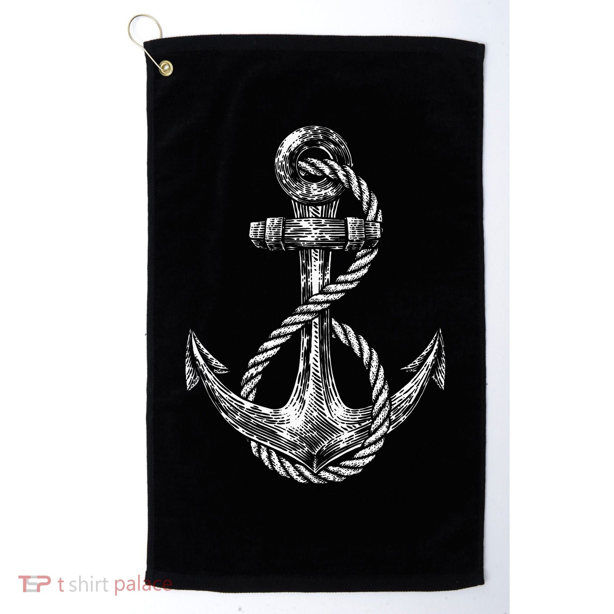 Anchor Rope Nautical Sailing Sail Sea Golf Towel
