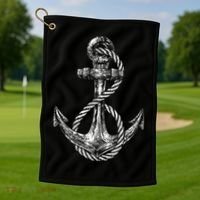 Anchor Rope Nautical Sailing Sail Sea Golf Towel thumb 1