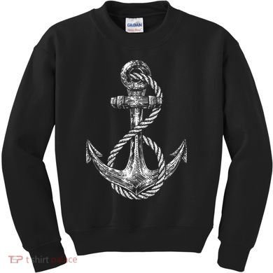 Anchor Rope Nautical Sailing Sail Sea Kids Sweatshirt