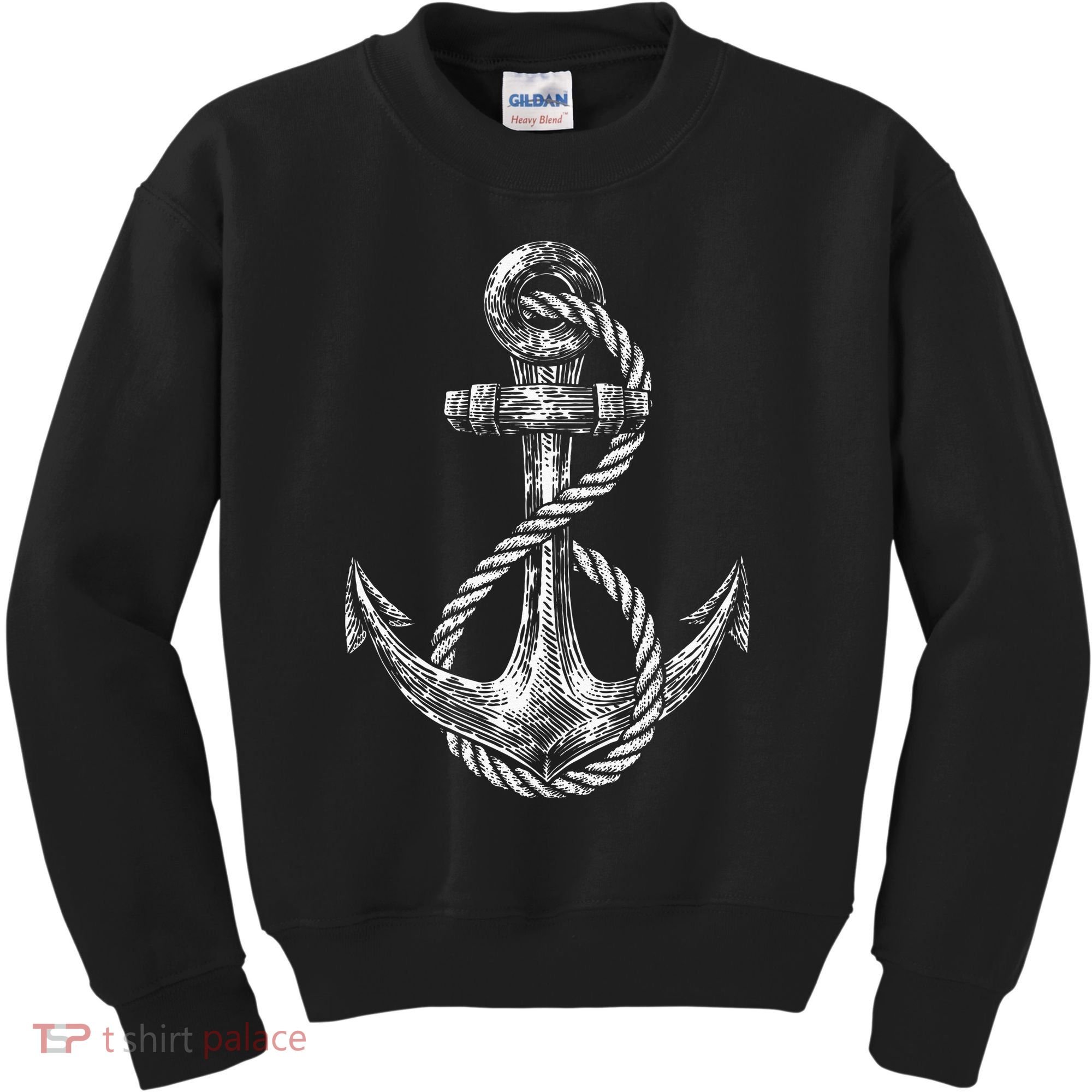 Anchor Rope Nautical Sailing Sail Sea Kids Sweatshirt