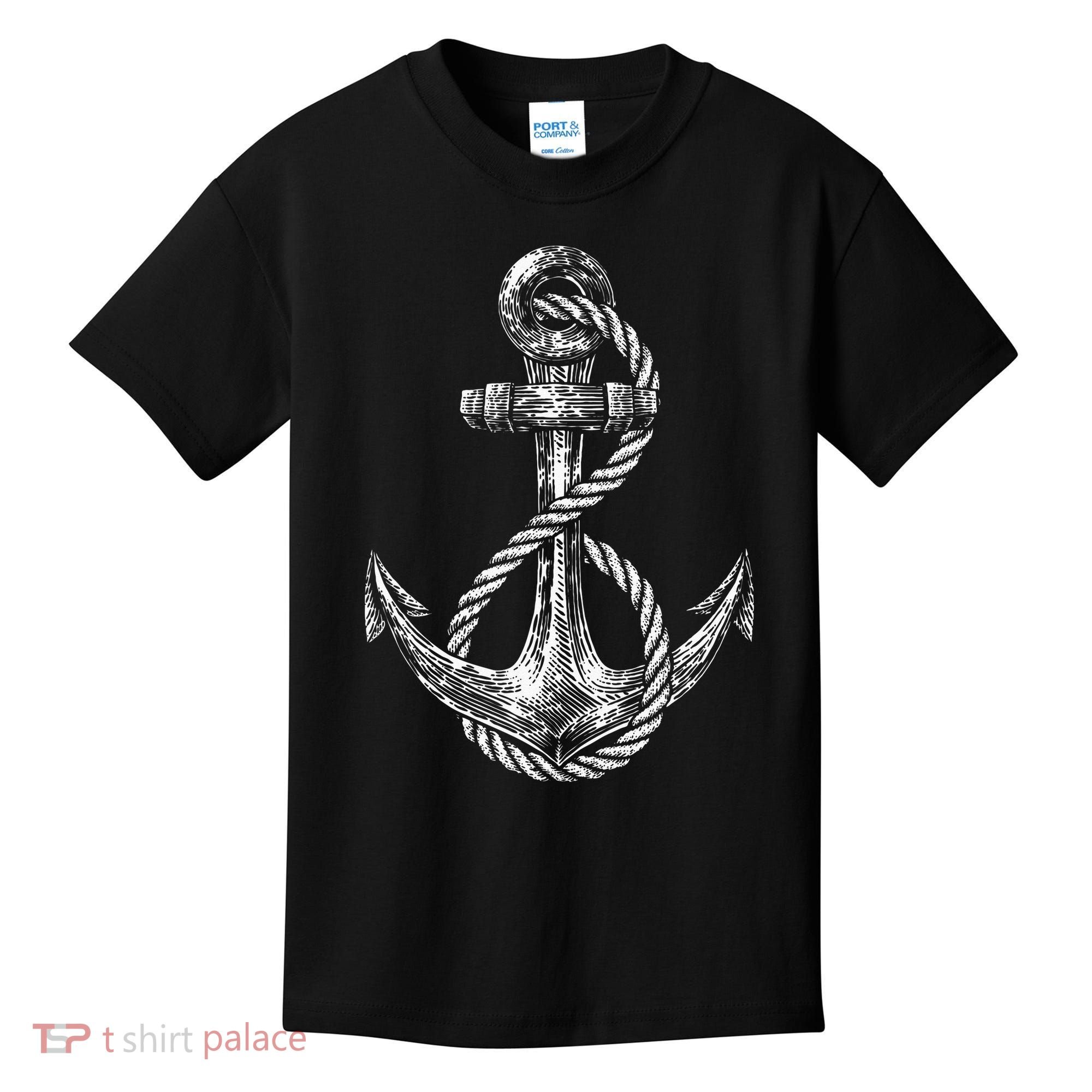 Anchor Rope Nautical Sailing Sail Sea Kids T-Shirt