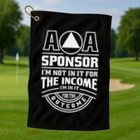 Aa Recovery Na Sponsor Alcoholics Anonymous Aa Sobriety Golf Towel thumb 1