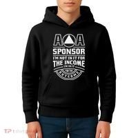 Aa Recovery Na Sponsor Alcoholics Anonymous Aa Sobriety Kids Hoodie thumb 4