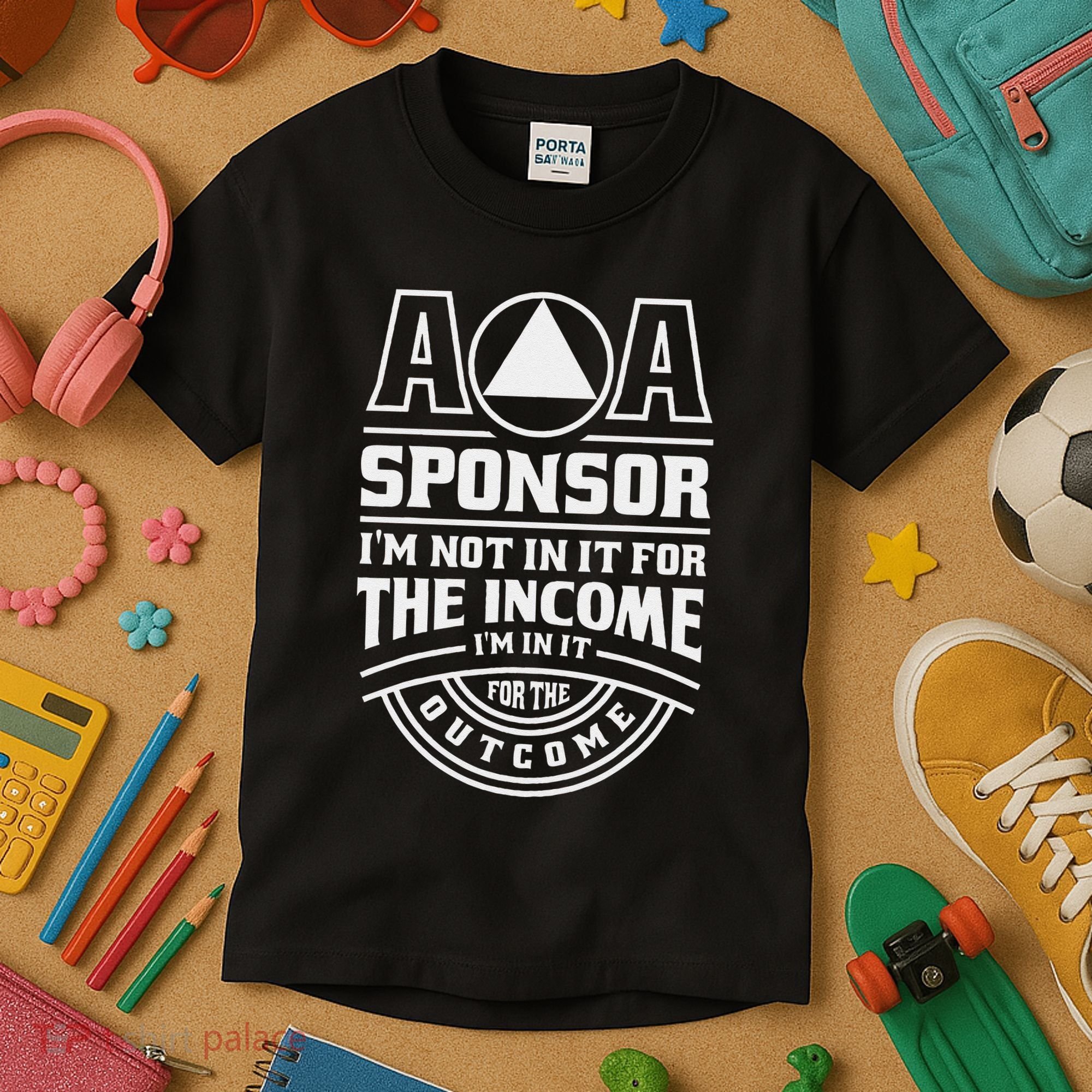 Aa Recovery Na Sponsor Alcoholics Anonymous Aa Sobriety Kids T-Shirt