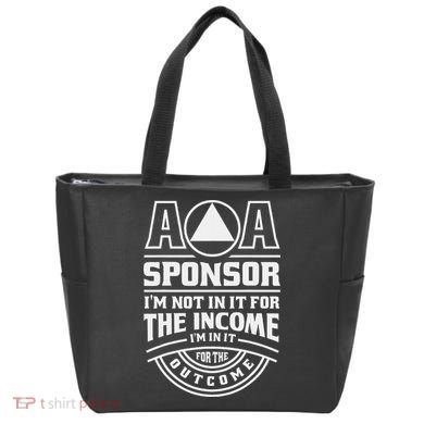 Aa Recovery Na Sponsor Alcoholics Anonymous Aa Sobriety Tote Bag