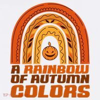 A Rainbow Of Autumn Colors Halloween Pumpkin T-Shirt thumb 7