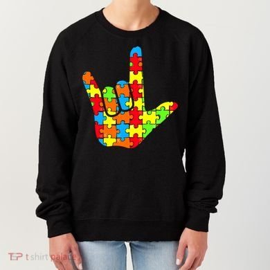 Autism Rock On Hand Women's Sweatshirt