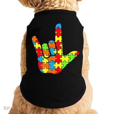 Autism Rock On Hand Doggie Tank