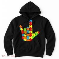 Autism Rock On Hand Hoodie thumb 0