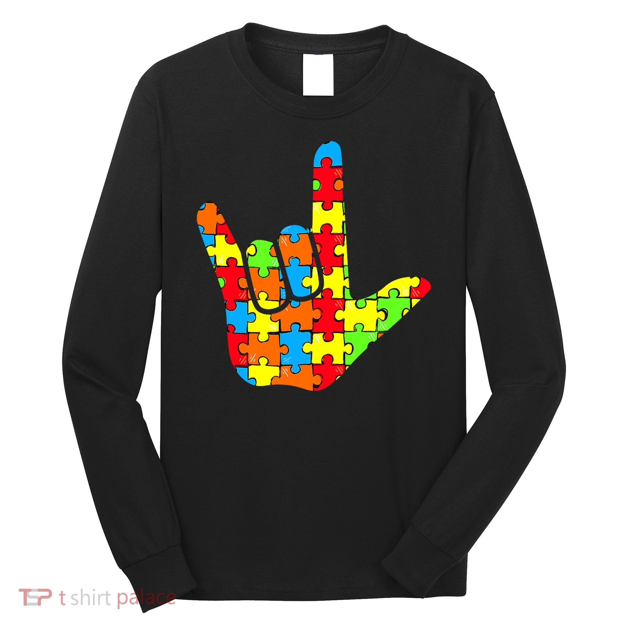 Autism Rock On Hand Long Sleeve Shirt