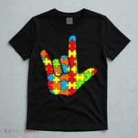 Autism Rock On Hand T-Shirt thumb 5