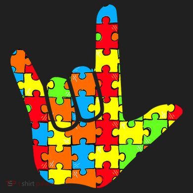 Autism Rock On Hand 11oz C Handle Ceramic Mug