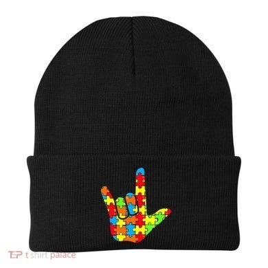Autism Rock On Hand Beanie