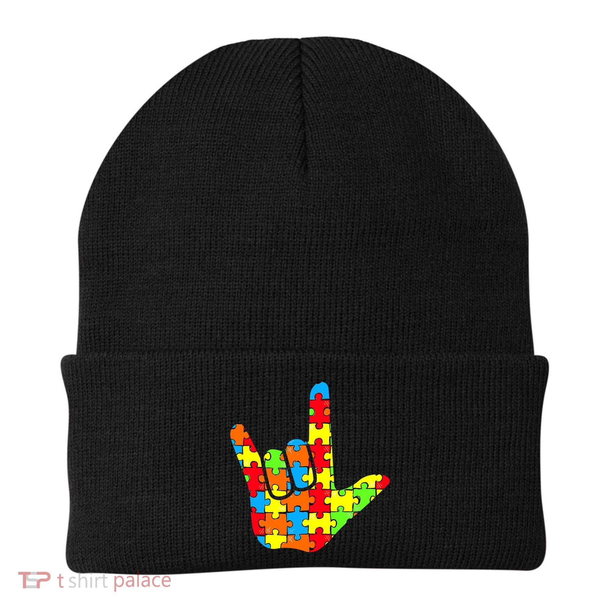 Autism Rock On Hand Beanie
