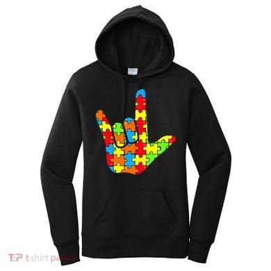 Autism Rock On Hand Women's Hoodie