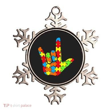 Autism Rock On Hand Ornament