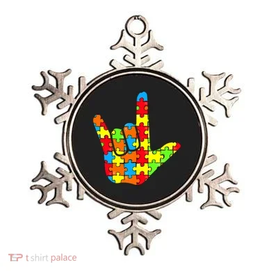 Autism Rock On Hand Ornament