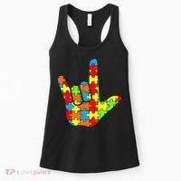 Autism Rock On Hand Women's Tank Top thumb 0