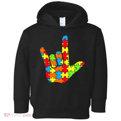 Autism Rock On Hand Toddler Hoodie