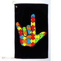 Autism Rock On Hand Golf Towel thumb 0