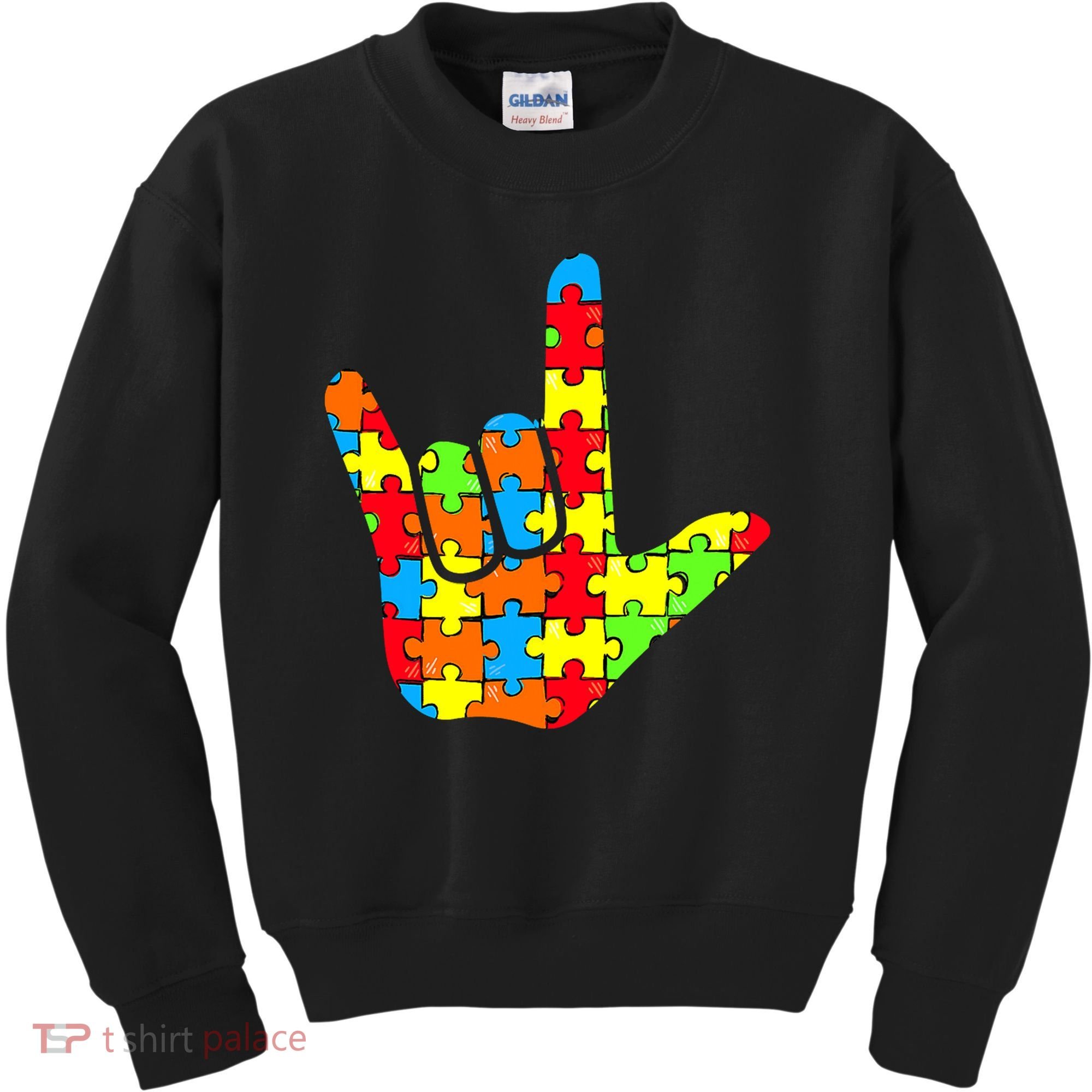 Autism Rock On Hand Kids Sweatshirt