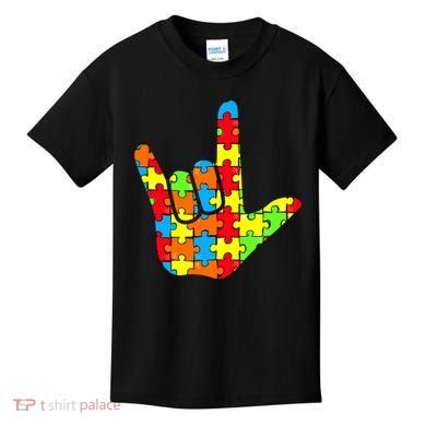 Autism Rock On Hand Kids T-Shirt