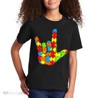 Autism Rock On Hand Kids T-Shirt thumb 2