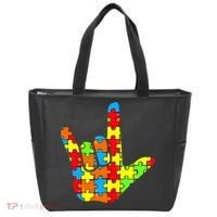 Autism Rock On Hand Tote Bag thumb 0