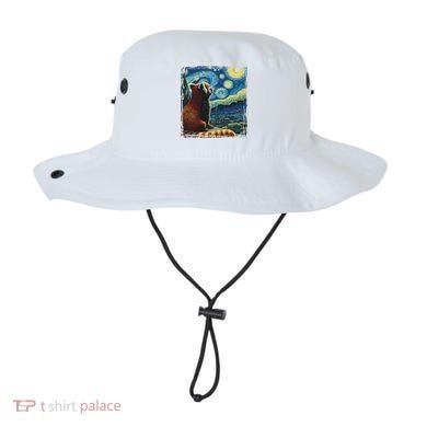 Artistic Red Panda Van Gogh Starry Night Red Panda Bucket Hat