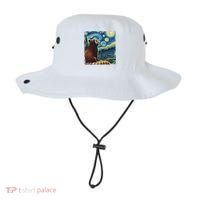 Artistic Red Panda Van Gogh Starry Night Red Panda Bucket Hat thumb 0